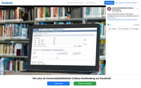 Universitätsbibliothek Cottbus-Senftenberg - Facebook