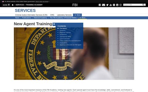 New Agent Training — FBI
