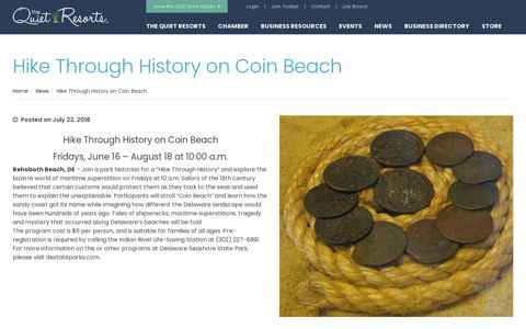 Hike Through History on Coin Beach | Bethany-Fenwick ...