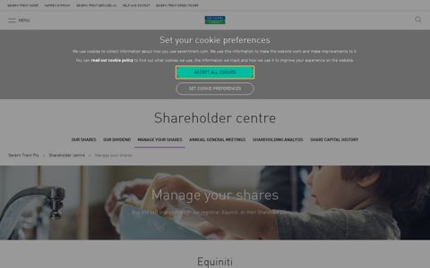 Manage your shares | Shareholder centre | Severn Trent Plc