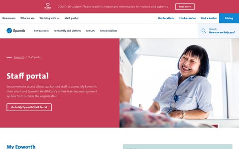 Staff portal - Epworth HealthCare