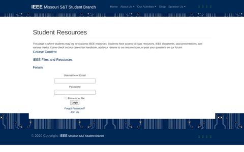 Student Resources - IEEE - Missouri S&T IEEE