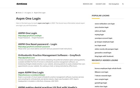 Axpm One Login ❤️ One Click Access
