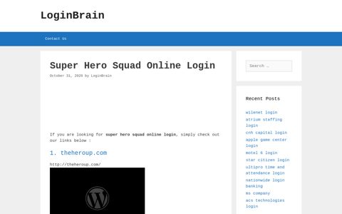 Super Hero Squad Online - Theheroup.Com - LoginBrain