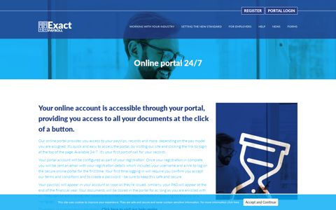 Online portal 24/7 - Exact Payroll