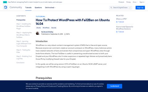 How To Protect WordPress with Fail2Ban on Ubuntu 14.04 ...