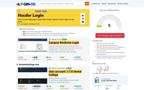 Itscdsr Login - A database full of login pages from all over the internet!