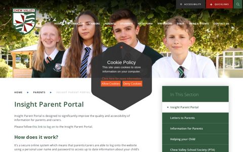 Insight Parent Portal - Chew Valley School