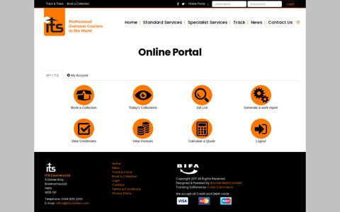 Online Portal - ITS Couriers