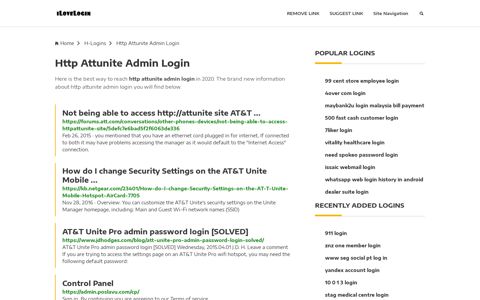 Http Attunite Admin Login ❤️ One Click Access - iLoveLogin