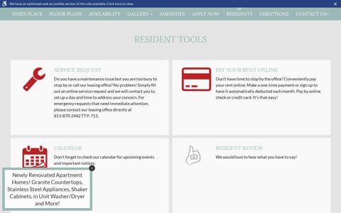 Resident Tools - Essex Place Luxury Apartments