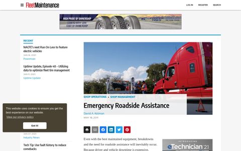 Emergency Roadside Assistance | Fleet Maintenance