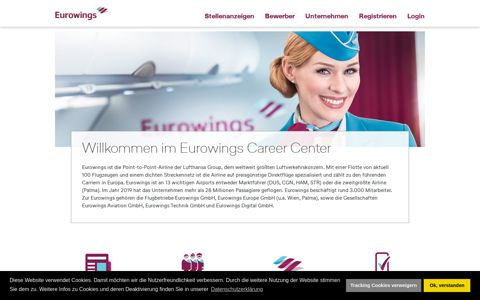 Luftfahrt Jobs finden – Eurowings Europe Career Center