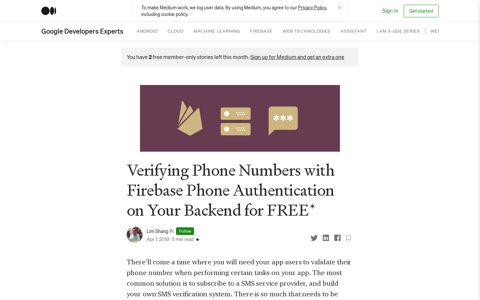 Verifying Phone Numbers with Firebase Phone Authentication ...