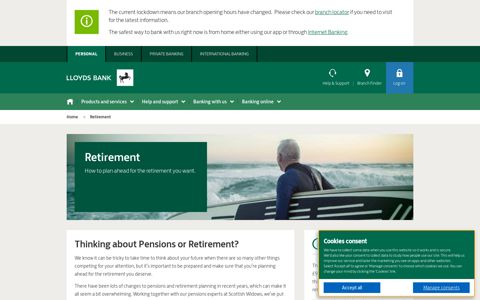 Retirement plan explained | Investments - Lloyds Bank