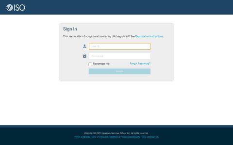 Sign In - ISO Login