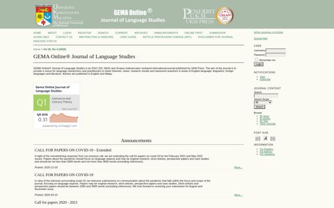 GEMA Online® Journal of Language Studies