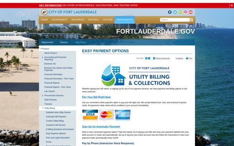 Easy Payment Options | City of Fort Lauderdale, FL