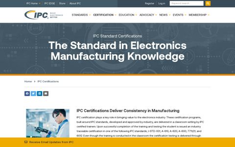 IPC Certifications | IPC International, Inc. - IPC.org