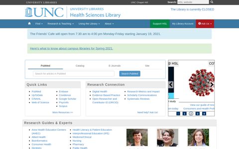 Health Sciences Library - University of North Carolina at ...