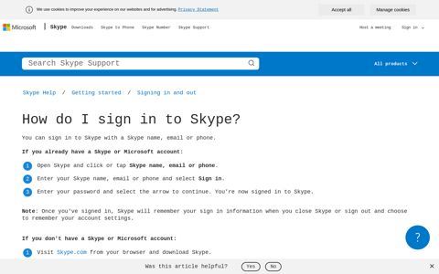 How do I sign in to Skype? | Skype Support