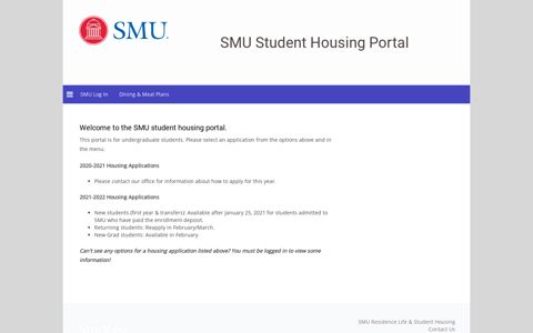Home - the SMU Housing Portal