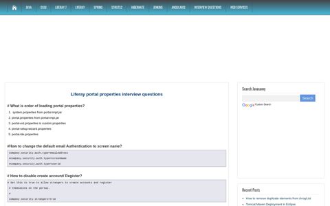 Liferay portal properties interview questions - Java,Liferay ...