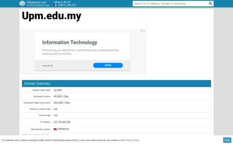 ▷ Upm.edu.my : UTAMA | Universiti Putra Malaysia
