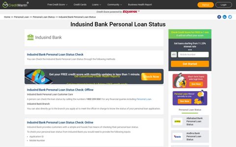 Indusind Bank Personal Loan Status - How to Check Personal ...