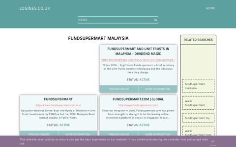 fundsupermart malaysia - General Information about Login