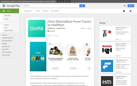 Olime (MuscleBlaze Power Trainer) by Healthkart - Apps on ...