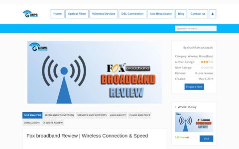 Fox broadband Review | Wireless Connection & Speed