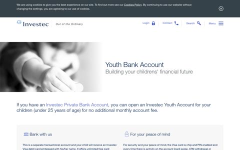 Youth Bank Account - Build your Childrens' Future | Investec