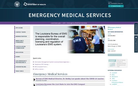 Emergency Medical Services | Department of Health | State of ...