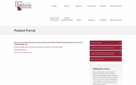 Patient Portal : Missouri Highlands Health Care