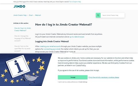 How do I log in to Jimdo Creator Webmail? – Jimdo Creator ...