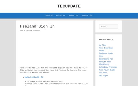 Hseland Sign In - Tecupdate