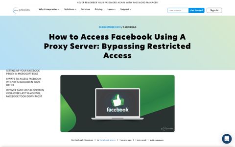 Facebook Proxy: Bypassing Restricted Facebook Access ...
