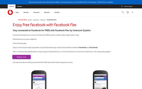 Enjoy FREE Facebook with Facebook Flex | Vodacom Siyakha