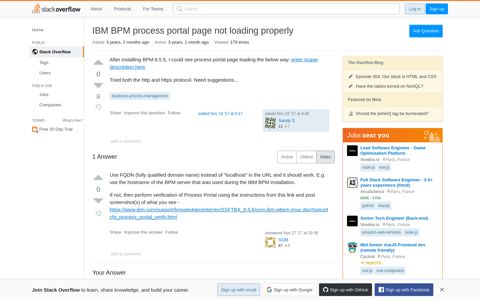 IBM BPM process portal page not loading properly - Stack ...