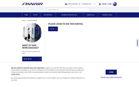 My bookings | Finnair