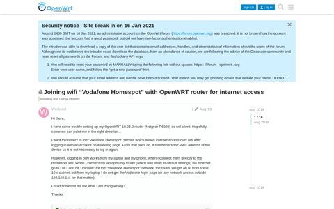 Joining wifi "Vodafone Homespot" with OpenWRT router for ...