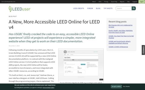 A New, More Accessible LEED Online for LEED v4 | LEEDuser