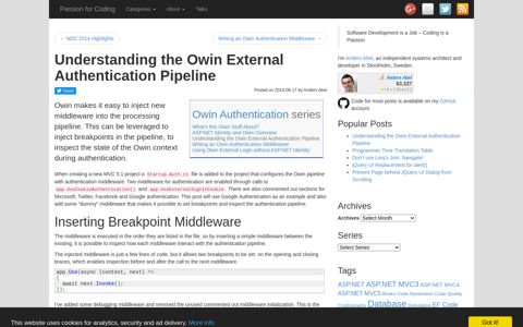 Understanding the Owin External Authentication Pipeline ...