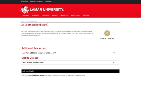 LU Learn - Lamar University