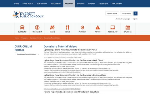 Curriculum Portal / Curriculum - Everett Public Schools