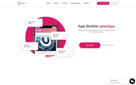 App Builder geekApps - FREE Native Android/iOS App Platform