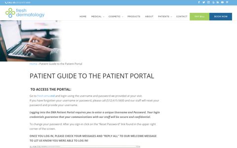 Patient Guide to the Patient Portal · Fresh Dermatology
