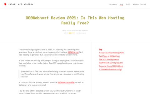 Don't Use 000Webhost in 2020 Until You Read Our Review