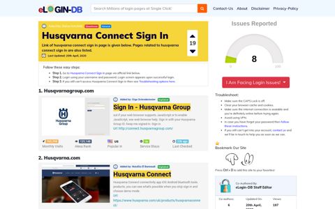 Husqvarna Connect Sign In